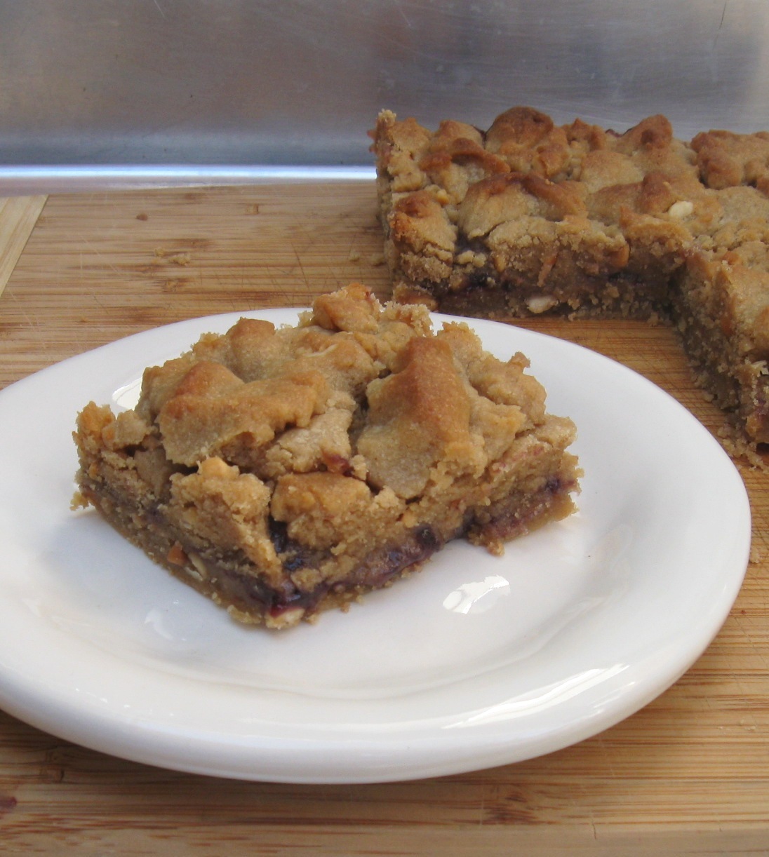 Tate's Kitchen Peanut Butter and Jelly Bars