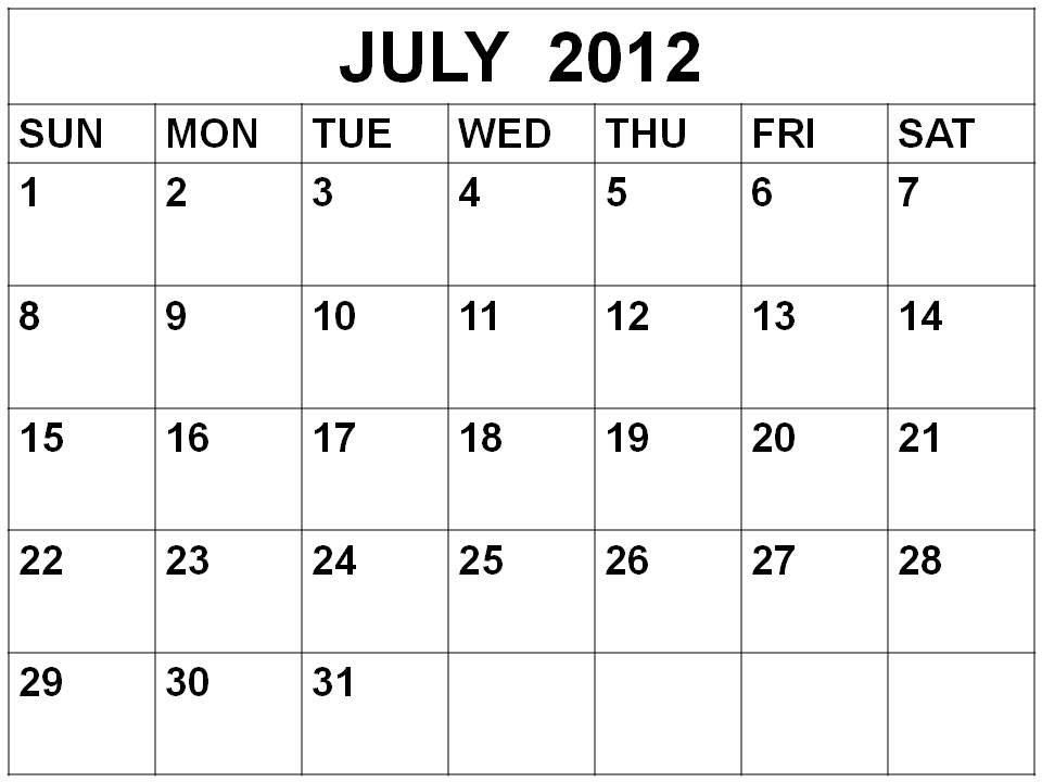 July+calendar+2012
