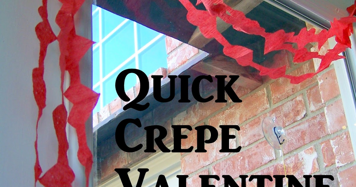 Craft Book Challenge Week 7 Quick Crepe Paper Valentine Swag Suzy Cucumber