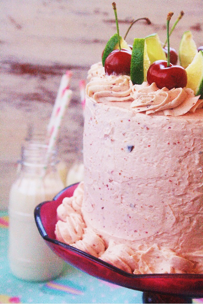 Desirvientadas Margarita & Cherry Layer Cake