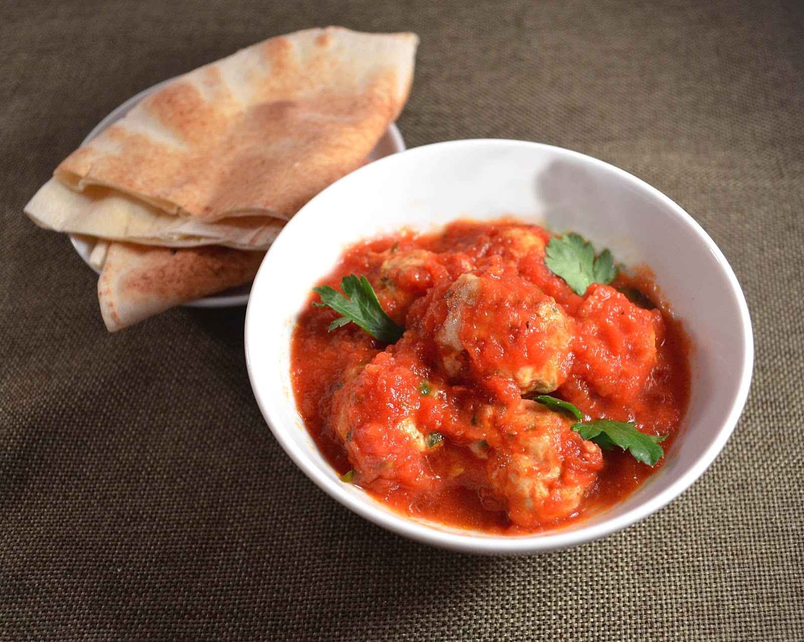 Jilly...Inspired Middle Eastern Meatballs in a Tomato Sauce Infused