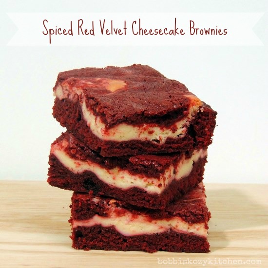 Spiced Red Velvet Cheesecake Brownies Bobbi's Kozy Kitchen