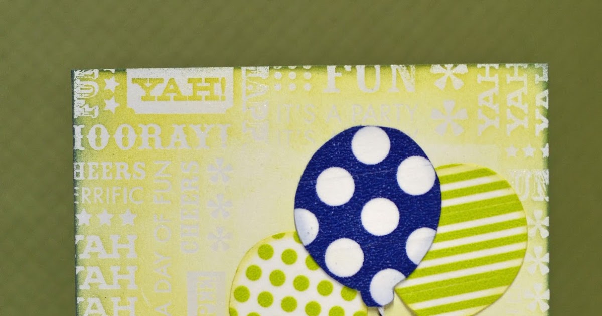Jen's Scraptography Washi Tape Balloons Birthday Card