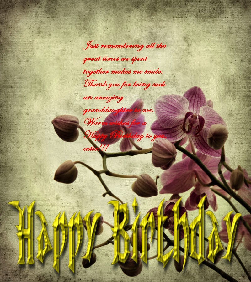 Birthday Wishes for Grand Daughter- Happy Birthday Message ...