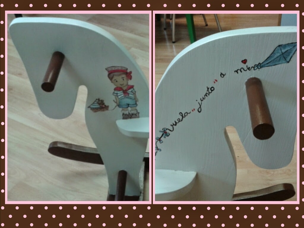 caballitos de madera pintados