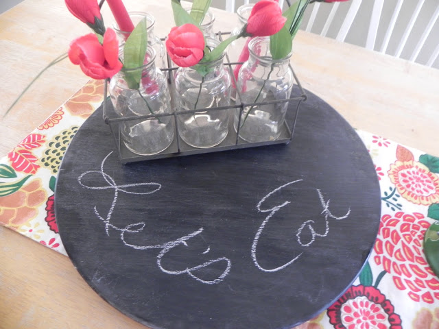 Chalkboard Lazy Susan from The Messy Roost 