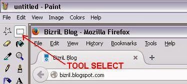 Klik tool Select MS Paint-2