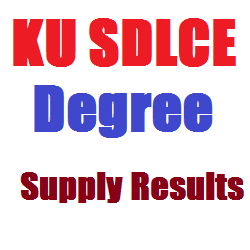 KU SDLCE Degree Supplementary Results 2015
