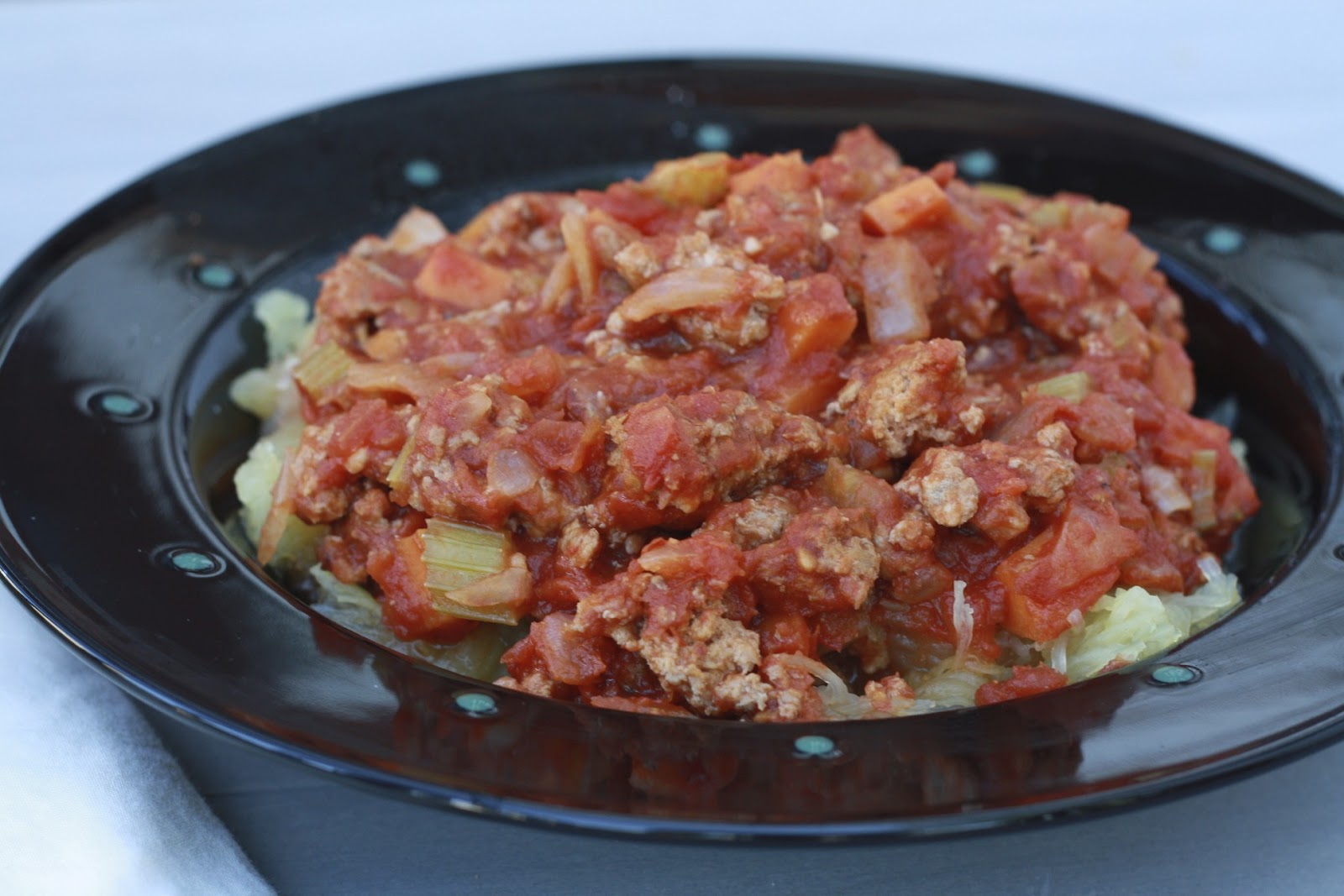 for turkey bolognese with spaghetti squash in martha stewart s everyday