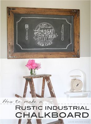 DIY Rustic Chalkboard