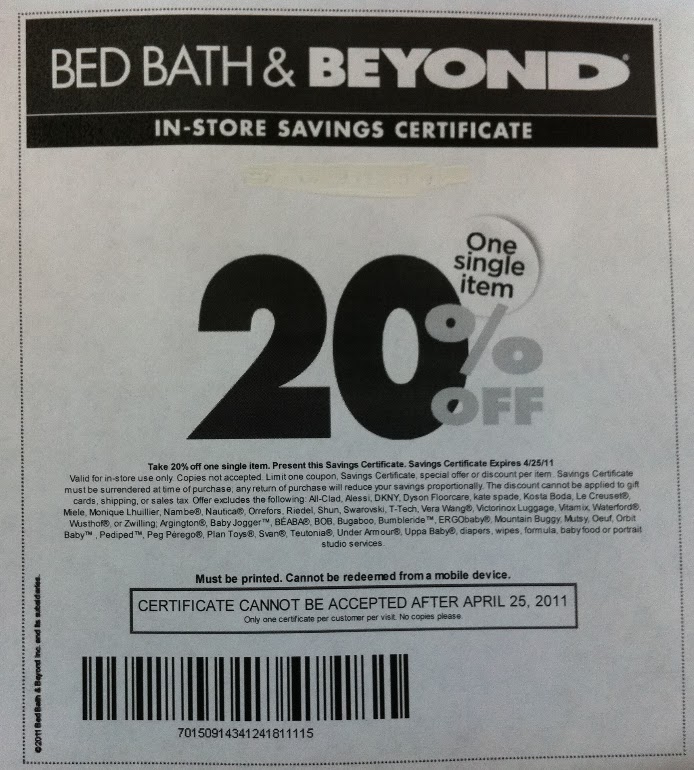 Bed Bath and Beyond Printable Coupons Zimbio