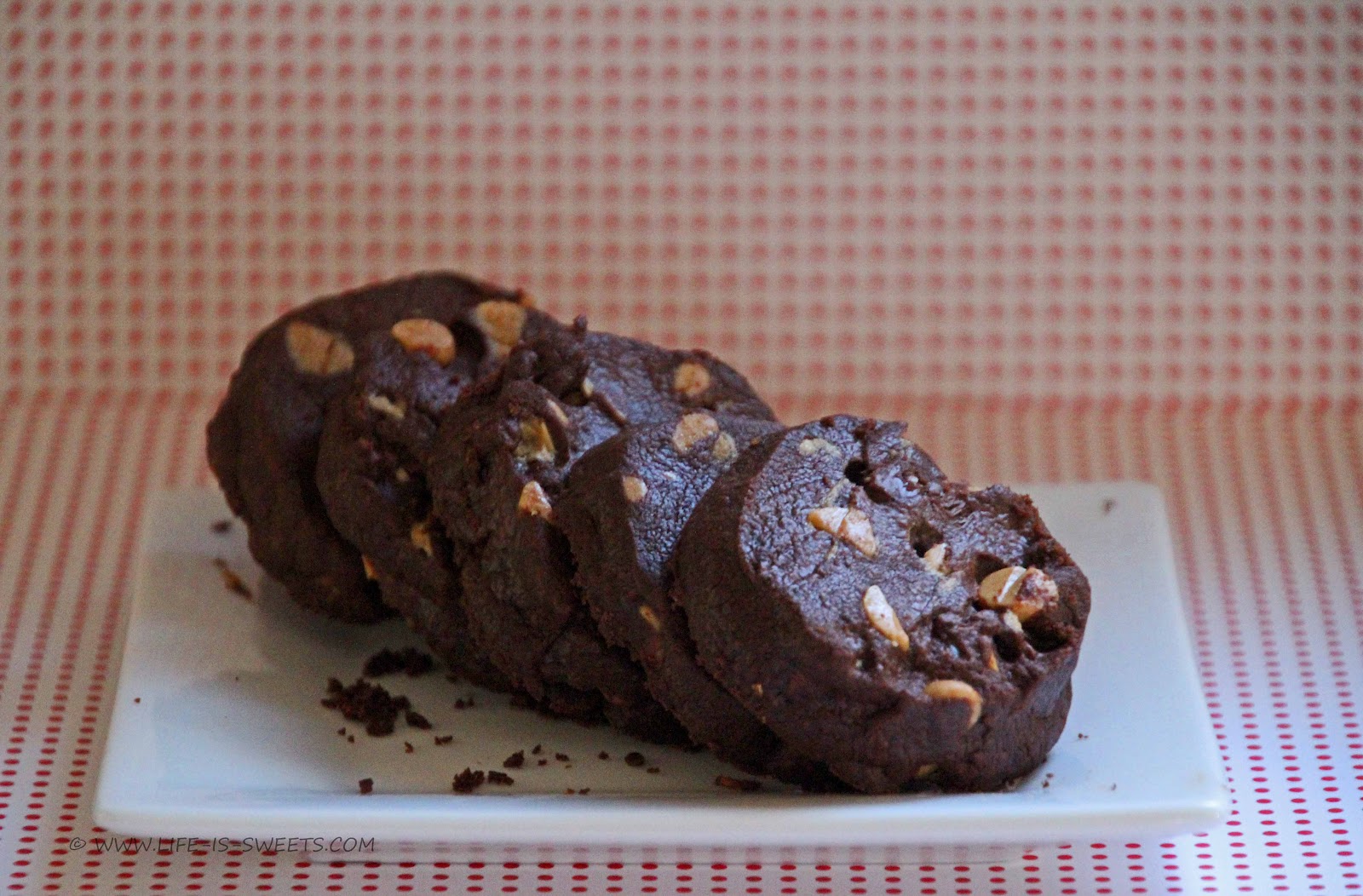 Life Is Sweets Dutch Chocolate Shortbread Cookies with Peanut Butter Chips