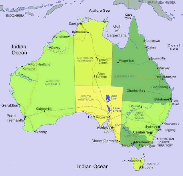 Peta Benua Australia