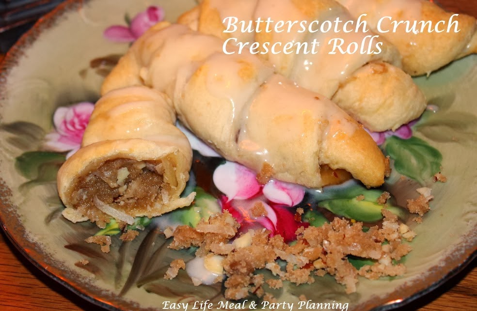 Butterscotch Crunch Crescent Rolls - Easy Life Meal & Party Planning - You are not going to be able to resist these spectacular sweet rolls hot out of the oven!