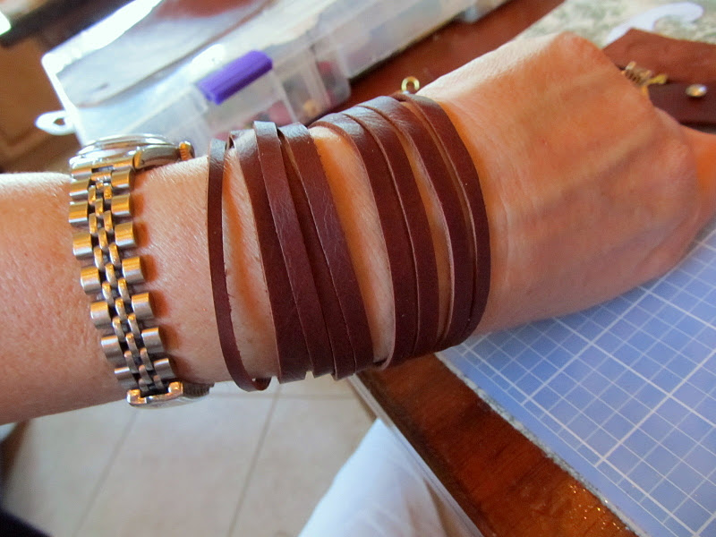 WobiSobi Leather Cuff Bracelet, DIY