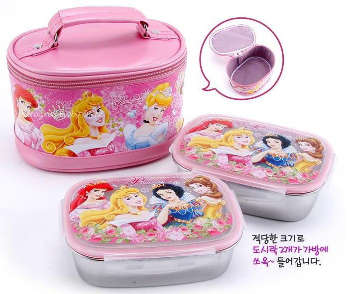 My Noble Baby Disney Princess 2pcs Stainless Steel Lunch