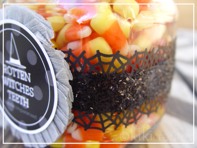 Miss Lovie Halloween Candy Jars with Kiki Creates