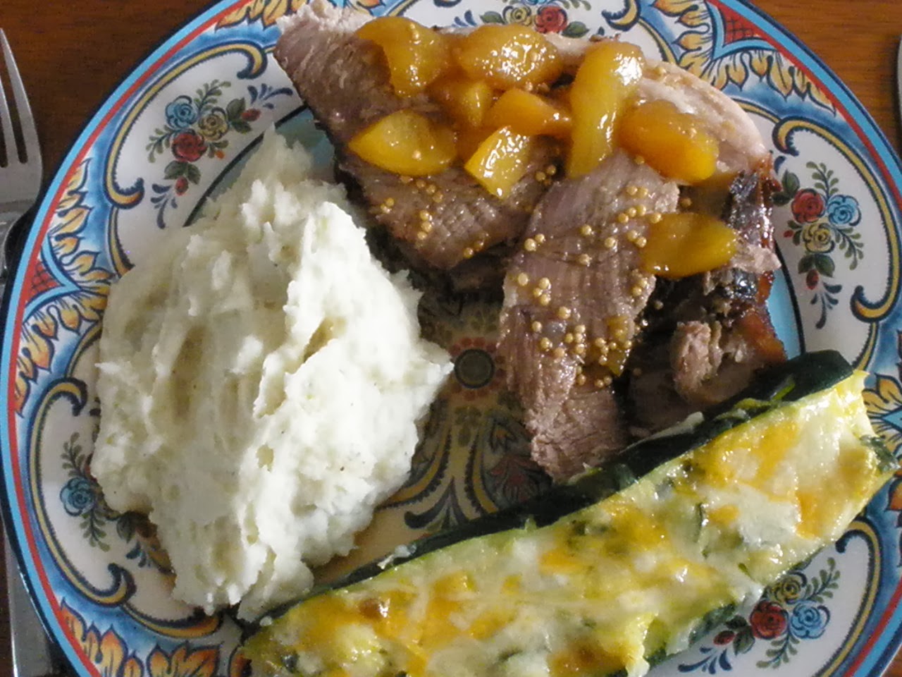 Rachel's Recipes SlowRoasted Pork Shoulder with Peach Sauce
