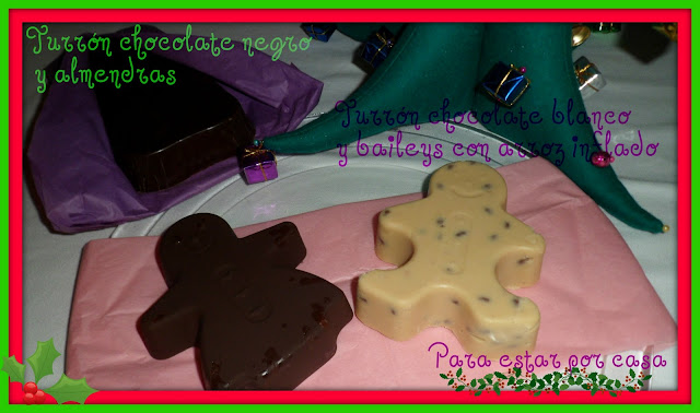 &#161;&#161;va De Turrones!! Turrón "chocolate Blanco Y Baileys" Y Turrón "chocolate Con Almendras"
