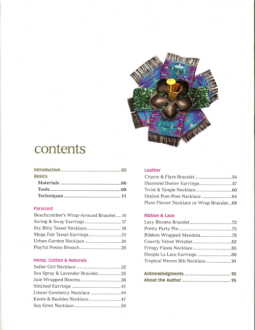 book review - fiber and cord jewelry