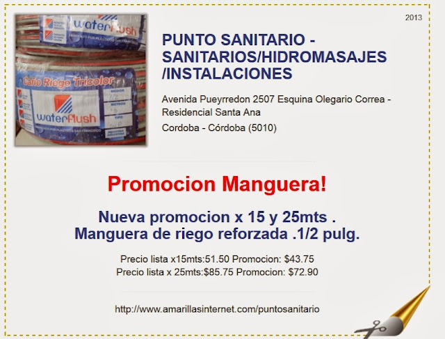 Promocion manguera de riego