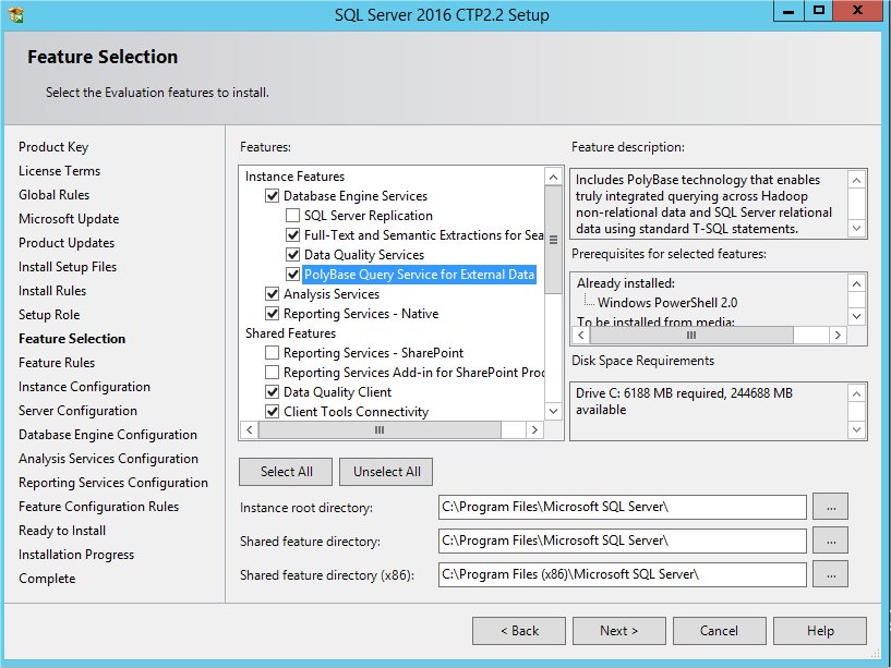 Realized Design Getting Started with PolyBase in SQL Server 2016