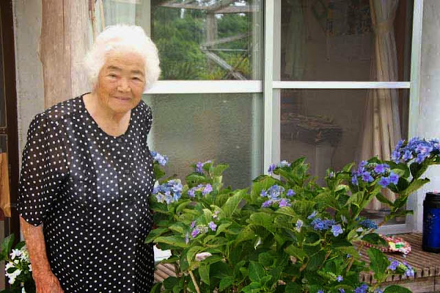 Yohena, elderly, gardener