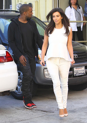 Kim And Kanye At A Laser Hair Removal Shop