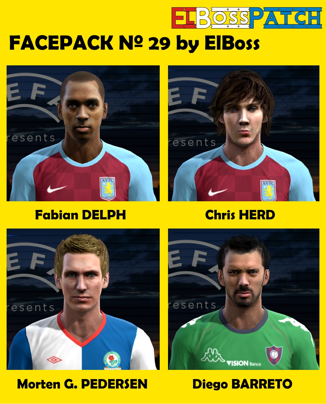 Faces By Elboss Facepack N9 Released Pesfaces Download Realistic Faces For Pro Evolution Soccer