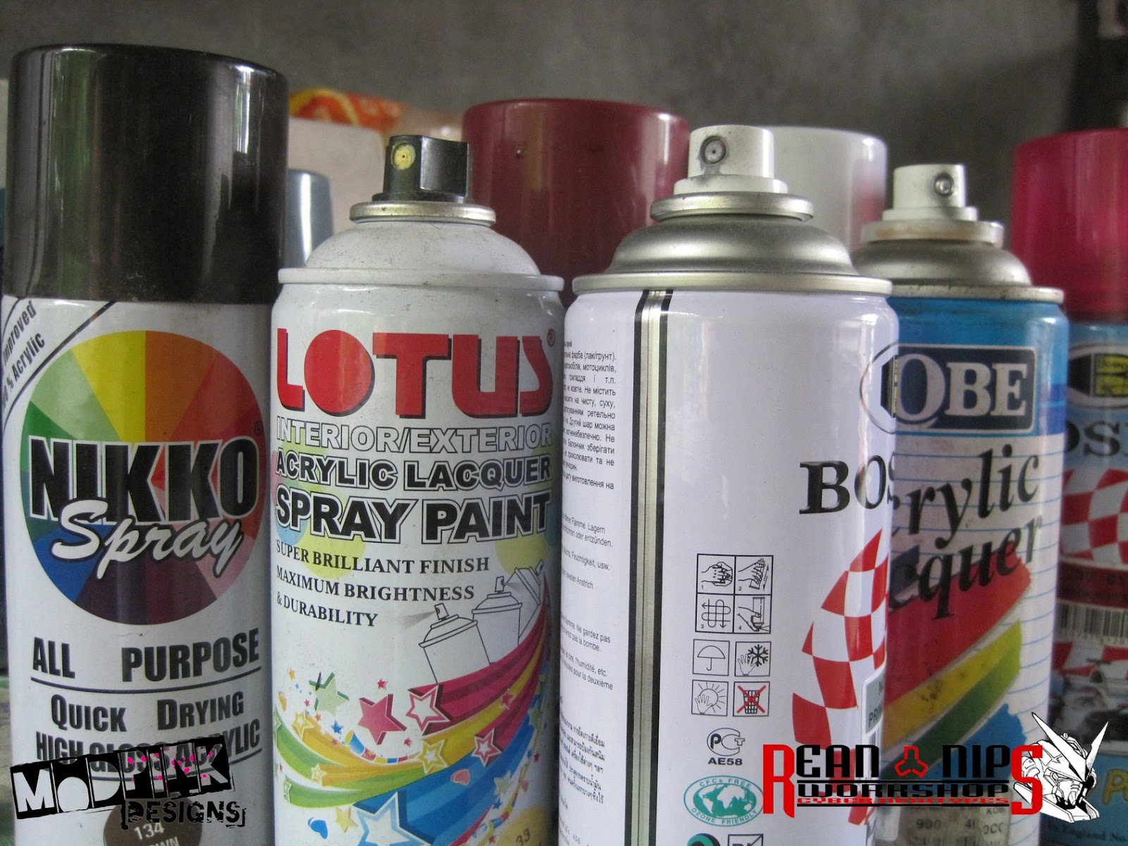 Nikko Spray Paint Color Chart