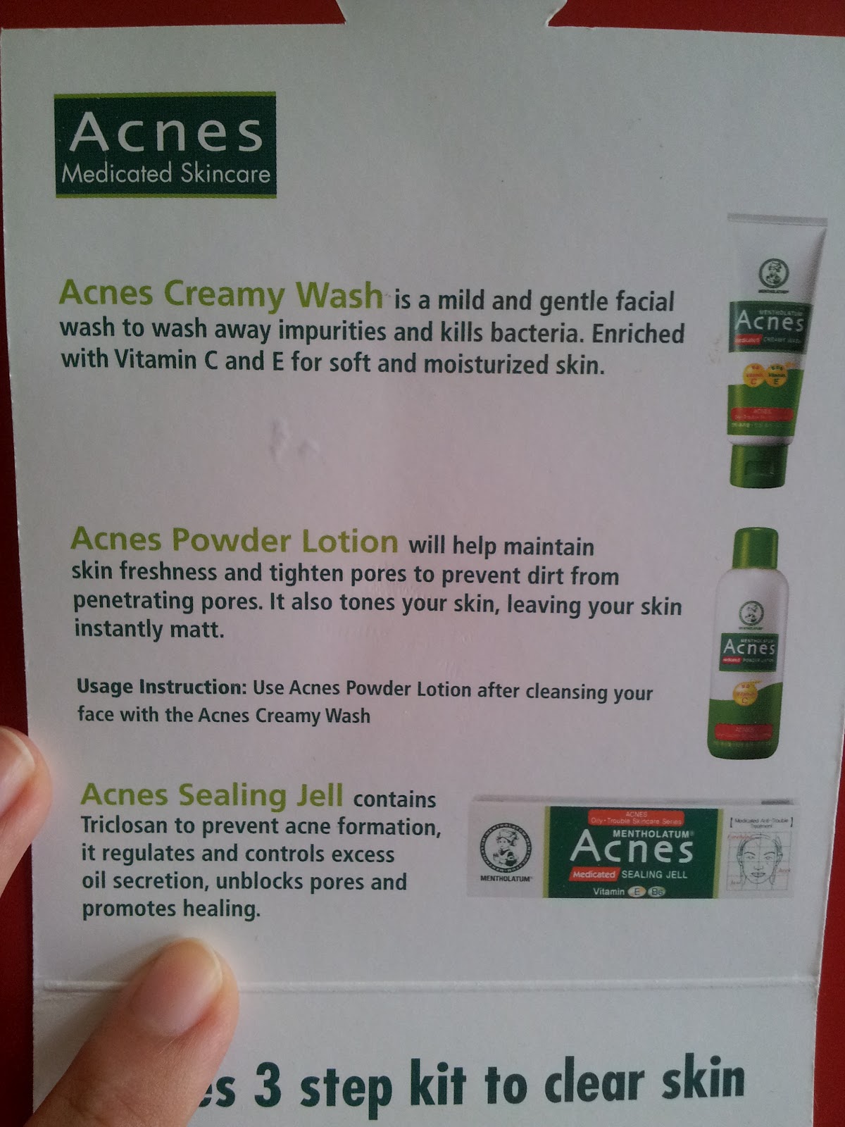 Cute Mentholatum Acnes Sample | SkinFormulae - Your One Stop for ...