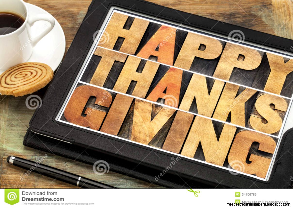 Happy Thanksgiving On Digital Tablet Royalty Free Stock Image Happy Thanksgiving On Digital Tablet Royalty Free Stock Image