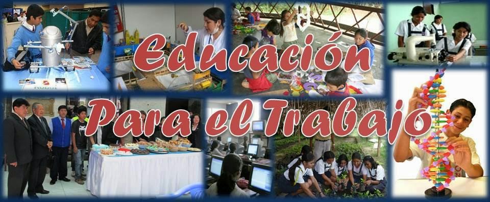 EDUCACIÓN PARA EL TRABAJO