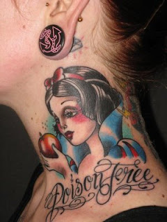 Marija Asanovski Snow White Neck Tattoo Design