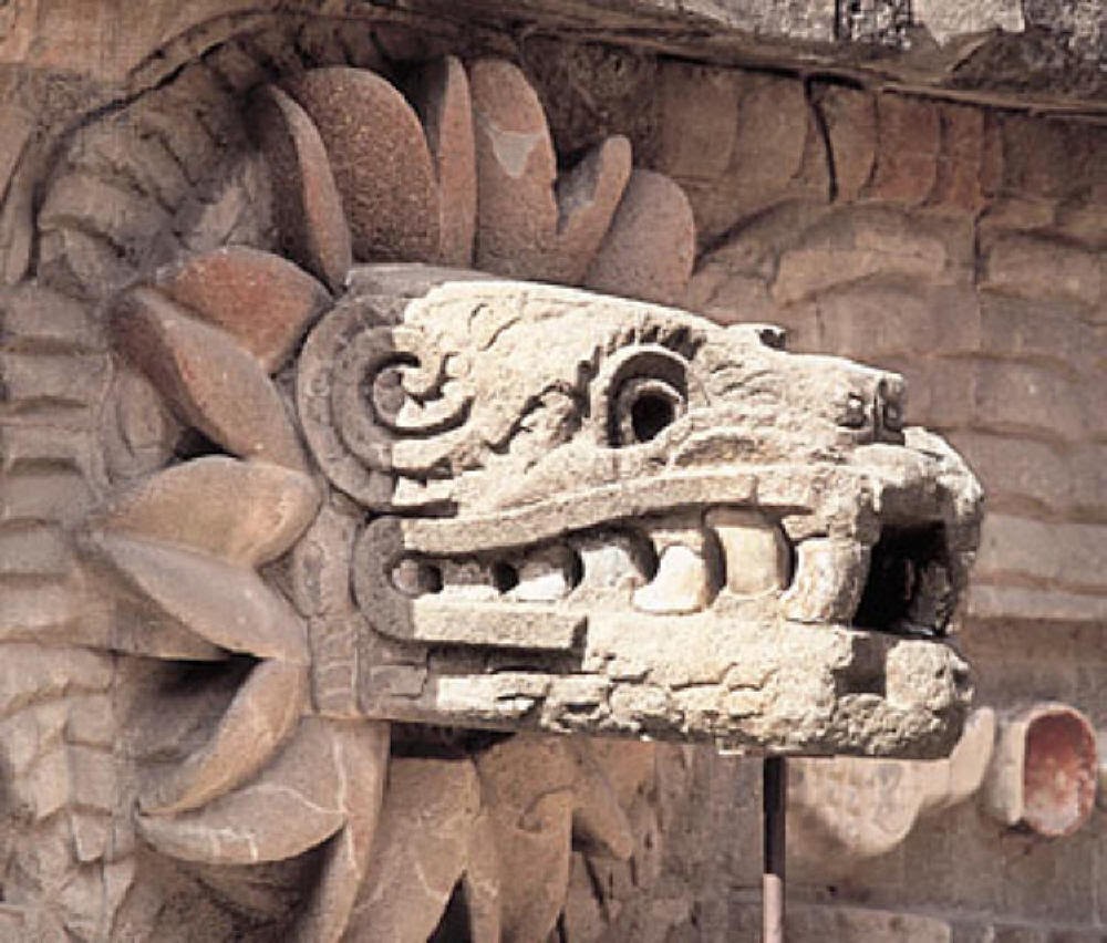 Temple of Quetzalcoatl, Teotihuacan, Feathered Serpent.