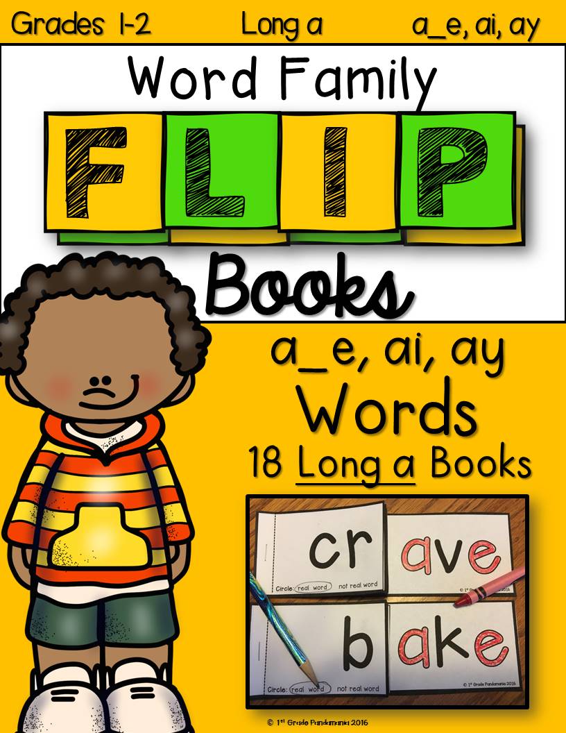 Flipping Over Word Family FLIP Books! | 1st Grade Pandamania