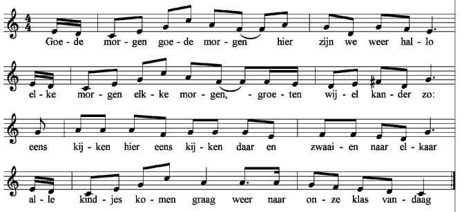 GOEDEMORGEN LIED KRING