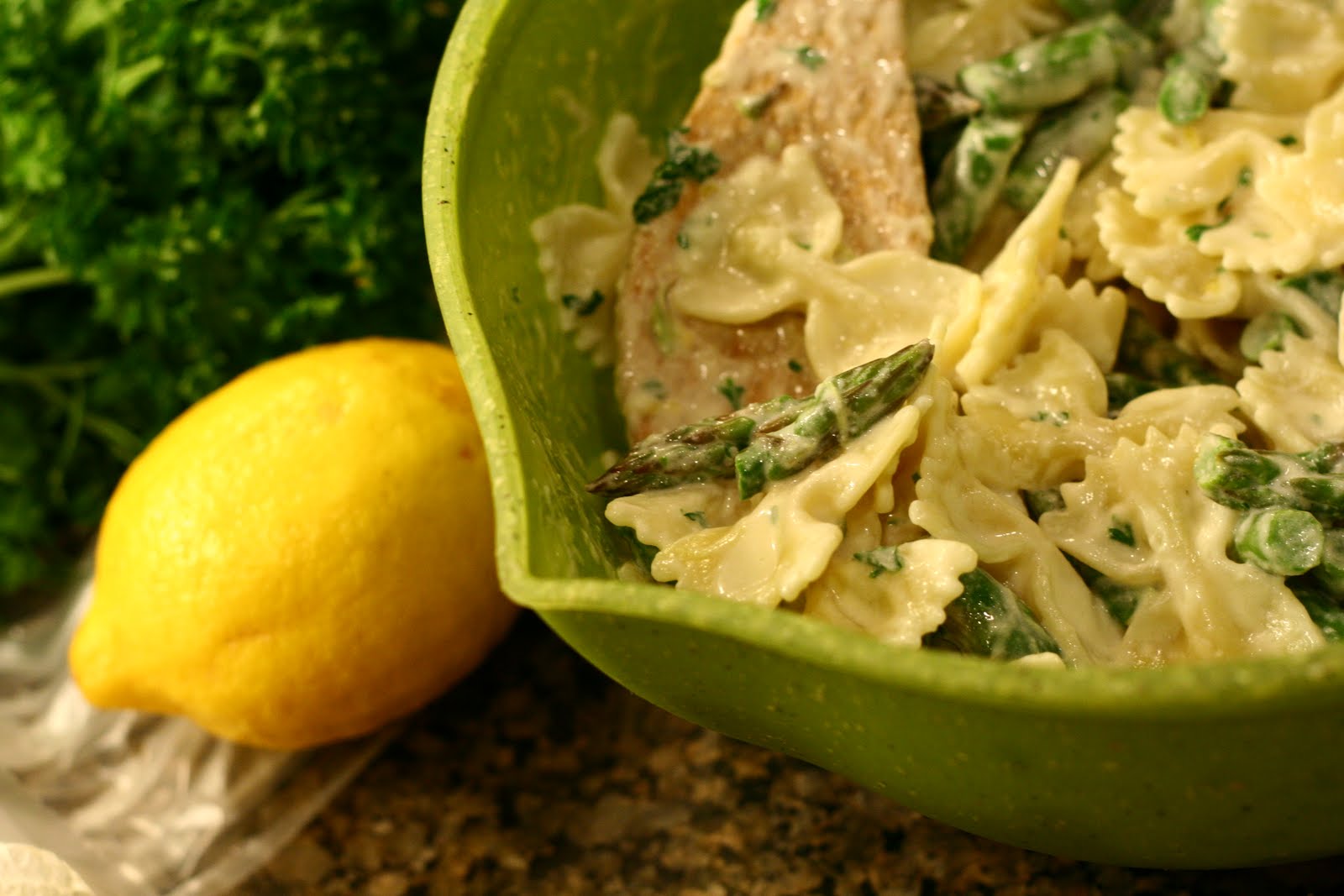 What's For Dinner? Lemon Asparagus Bowtie Pasta