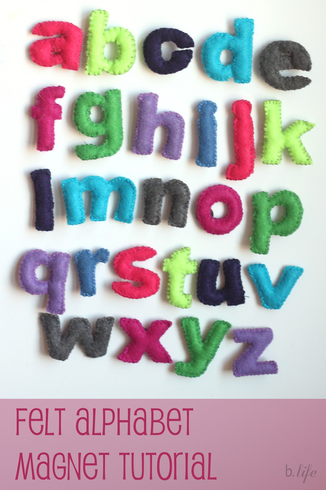 Better Life Blog Felt Alphabet {Tutorial}