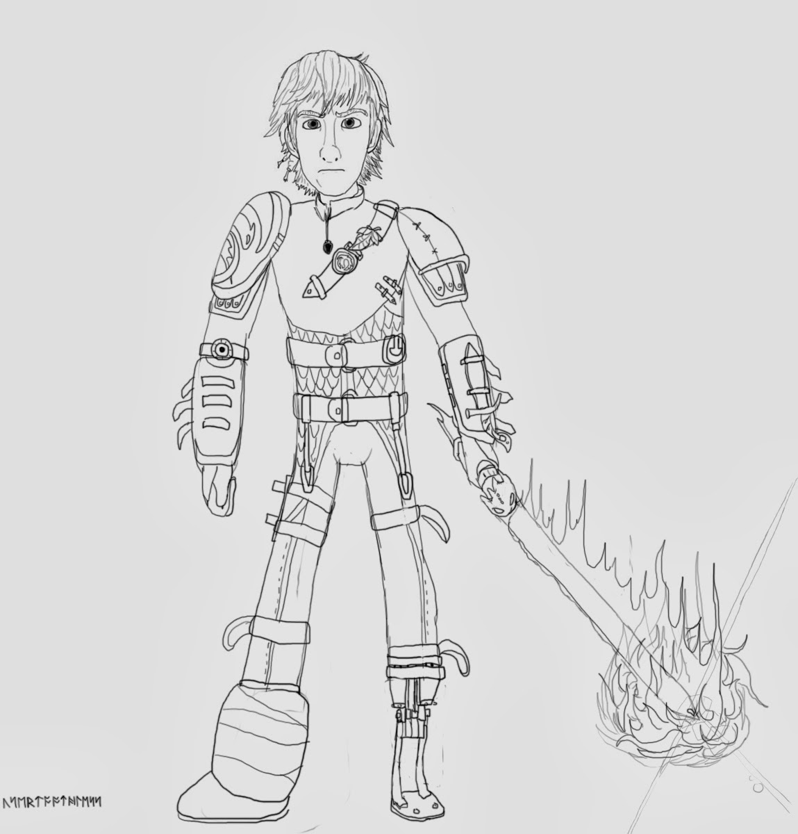 hiccup how to train your dragon 2 drawing