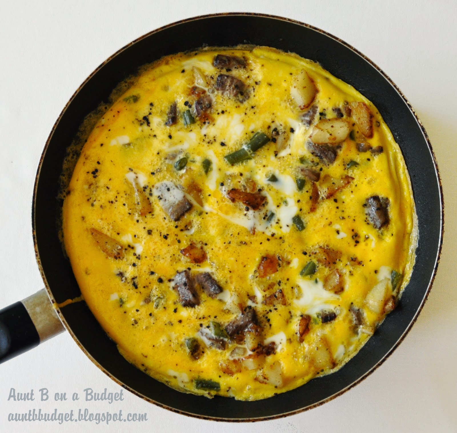 Aunt B on a Budget Steak and Egg Frittata