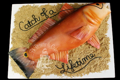 hand carved redfish grooms cake