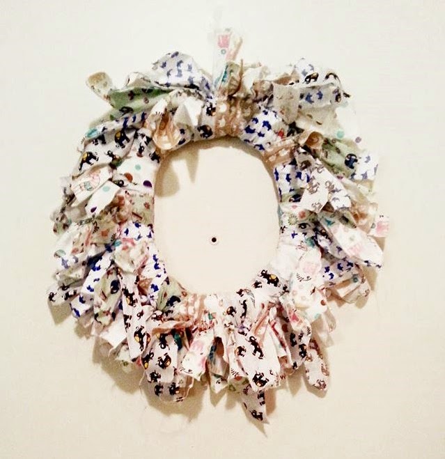 Upcy DIY Rag Wreath