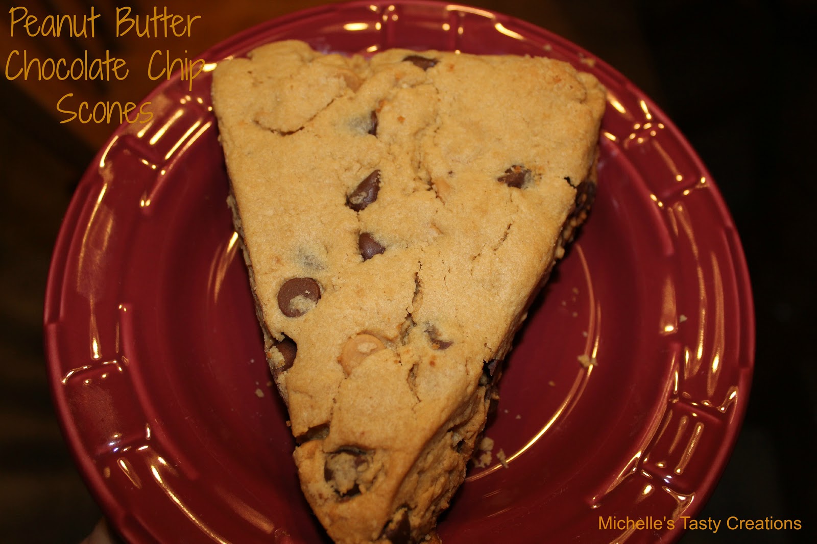 Michelle's Tasty Creations Peanut Butter Chocolate Chip Scones