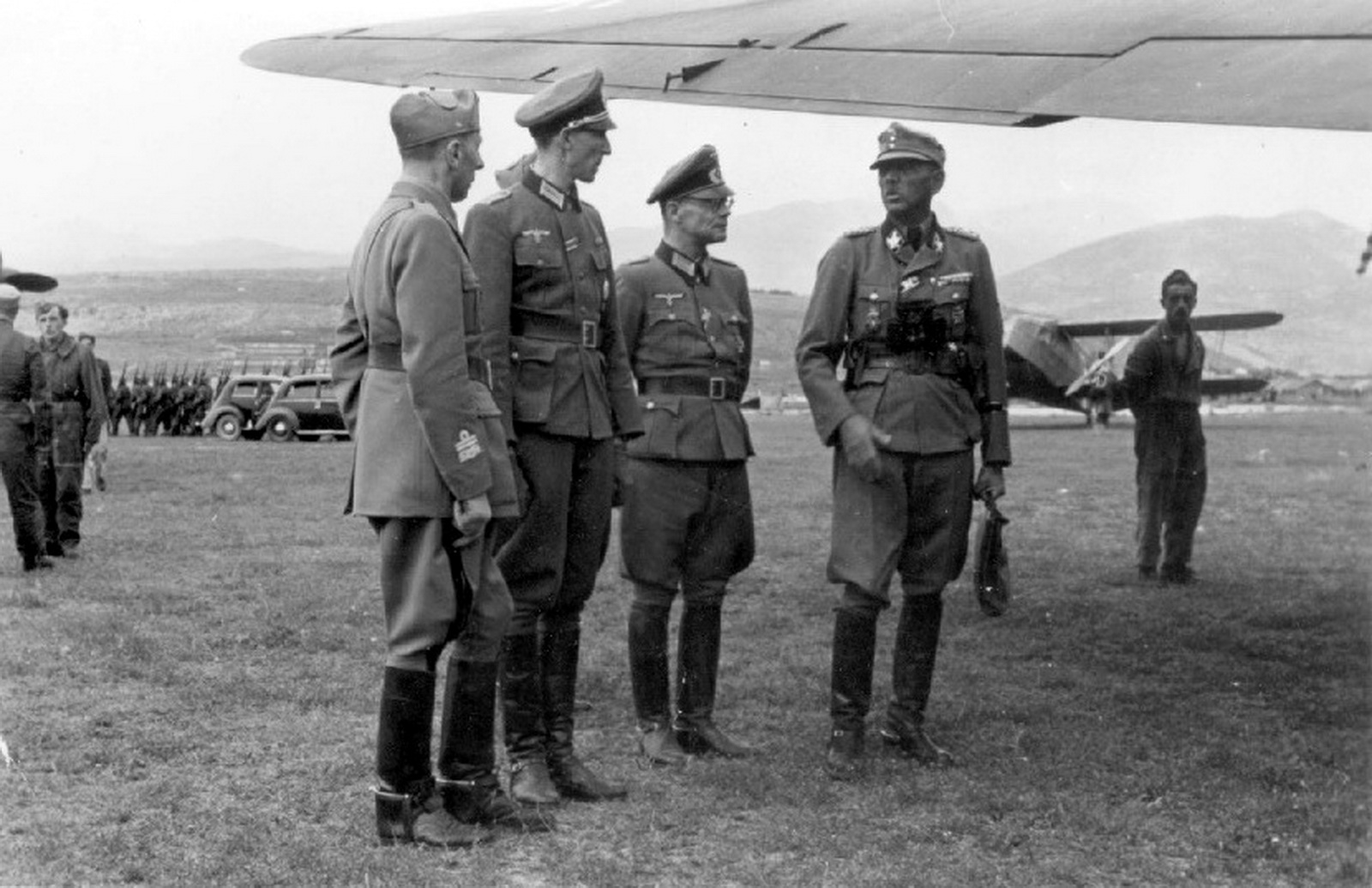 world war ii pictures in details artur phleps and kurt waldheim at yugoslavia