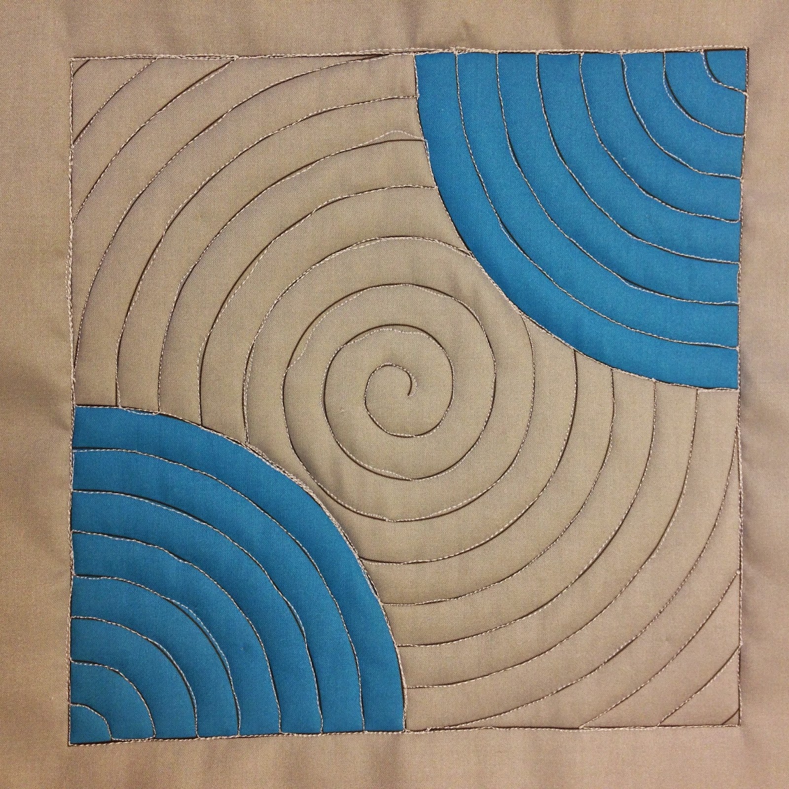 Josh spiral echo quilting design