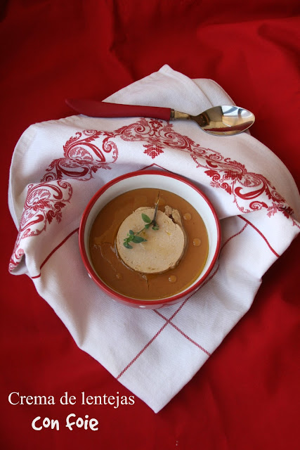 Crema De Lentejas Con Foie
