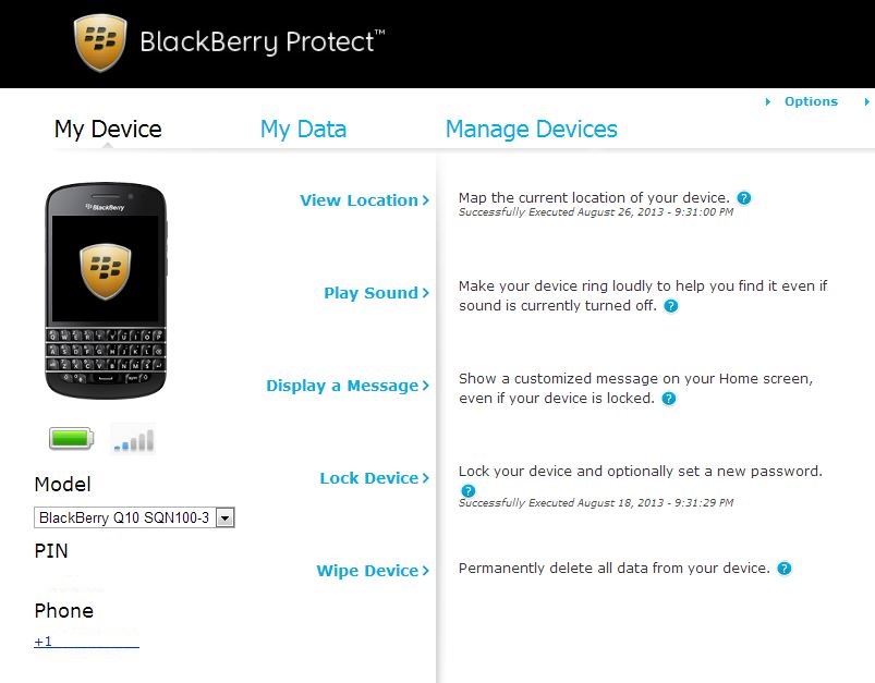 My Tech Blog Blackberry Protect Review