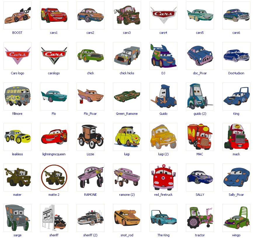 Pixar car  42 designs  free machine wilsonagirardj designs download