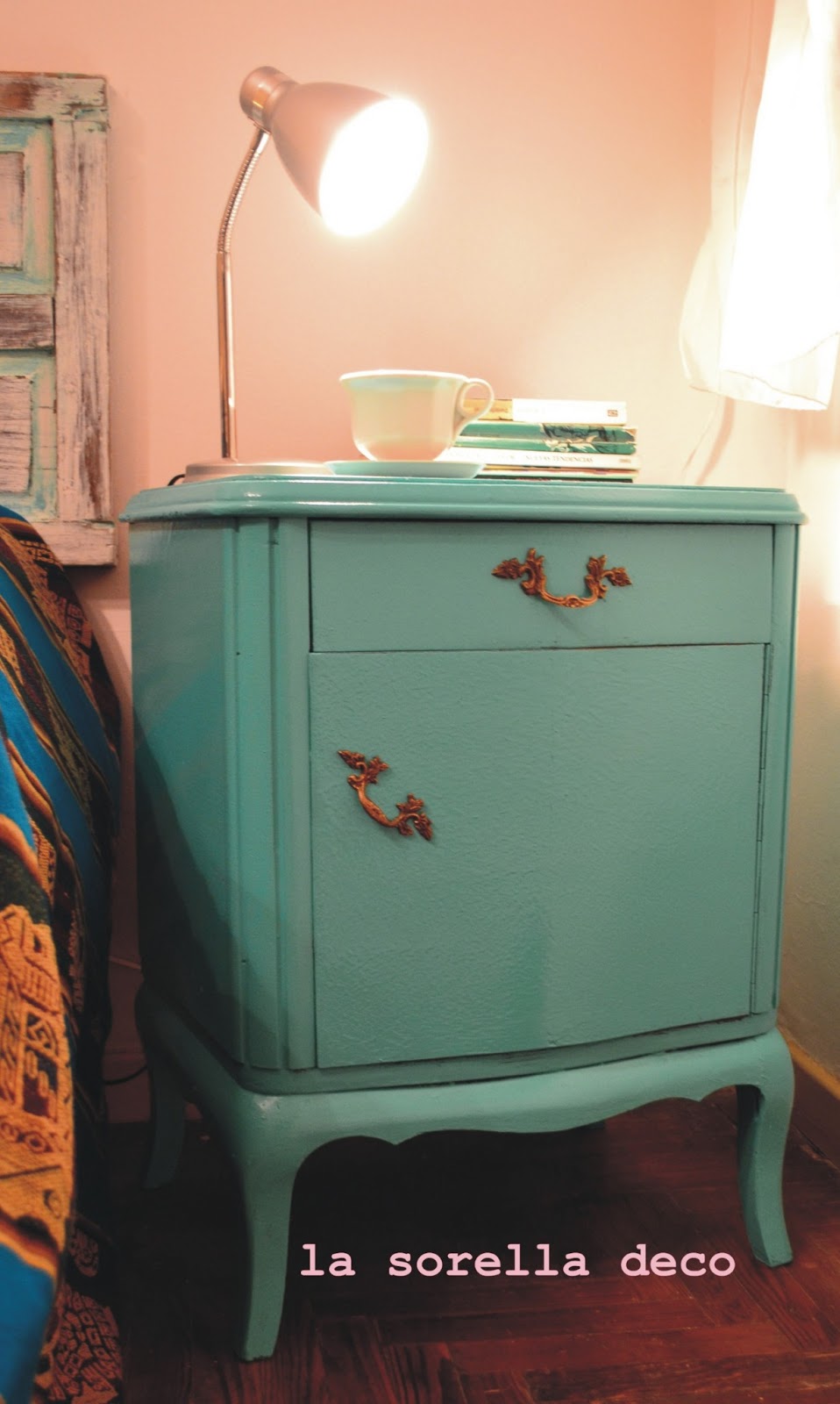 La Sorella Deco: MESAS DE LUZ RESTAURADAS